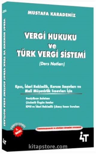 Vergi Hukuku ve Türk Vergi Sistemi (Ders Notları)