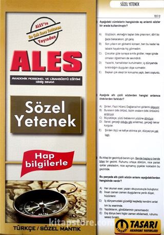 ALES Sözel Yetenek Çek Kopart Yaprak Test