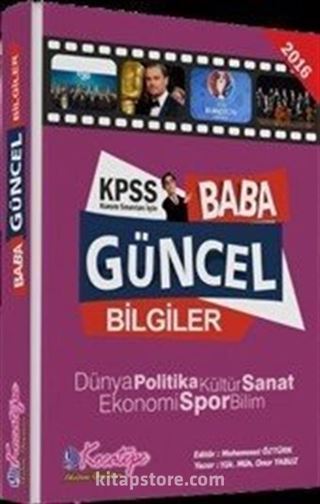 2016 KPSS Baba Güncel Bilgiler Deneme