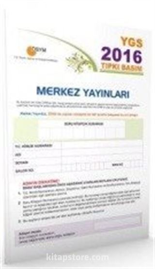 YGS 2016 Tıpkı Basım ÖSYM Deneme