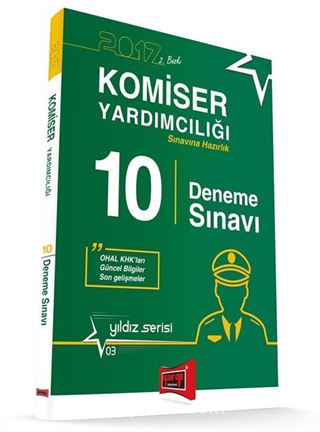 2017 Komiser Yardımcılığı Sınavına Hazırlık 10 Deneme Sınavı Yıldız Serisi 3