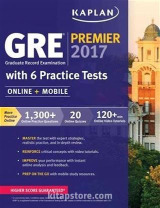 Kaplan GRE Premier 2017 with 6 Practice Tests