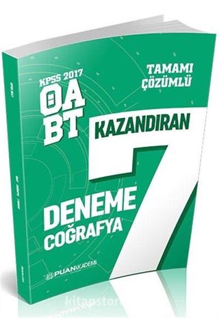 2017 ÖABT Coğrafya Öğretmenliği Tamamı Çözümlü 7 Deneme