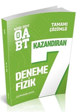 2017 ÖABT Fizik Öğretmenliği Tamamı Çözümlü 7 Deneme