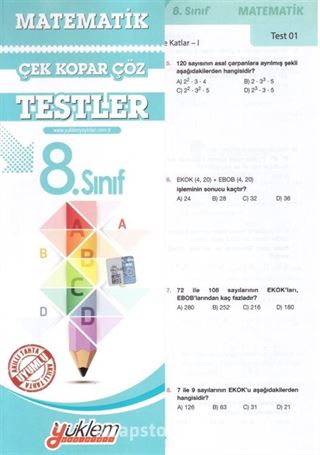 8. Sınıf Matematik Test Çek-Kopar-Çöz