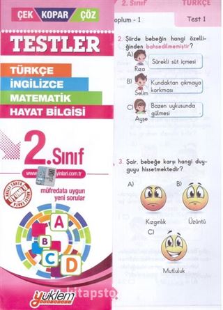 2. Sınıf Test Çek-Kopar-Çöz