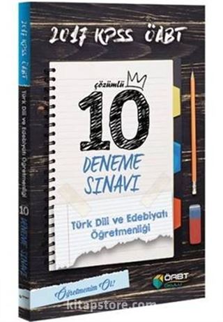 2017 ÖABT Türk Dili Edebiyatı Öğretmenliği Çözümlü 10 Deneme Sınavı