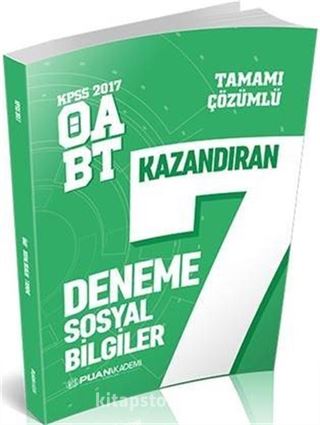 2017 ÖABT Sosyal Bilgiler Öğretmenliği Tamamı Çözümlü 7 Deneme