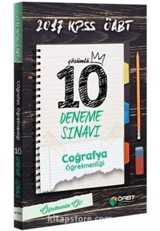 2017 ÖABT Coğrafya Öğretmenliği Çözümlü 10 Deneme Sınavı