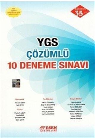 YGS Çözümlü 10 Deneme Sınavı