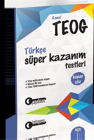 8. Sınıf TEOG Türkçe Kopar Çöz Süper Kazanım Testleri