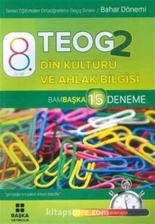 8. Sınıf TEOG 2 Din Kültürü ve Ahlak Bilgisi Bambaşka 15 Deneme