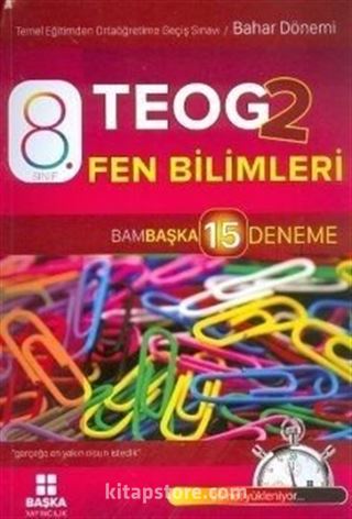 8. Sınıf TEOG 2 Fen Bilimleri Bambaşka 15 Deneme