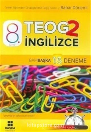 8. Sınıf TEOG 2 İngilizce Bambaşka 15 Deneme