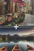 Vintage Cafe Montain Lake 2x1000 Puzzle (Kod:40128)