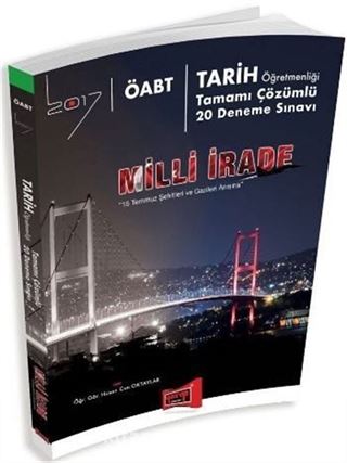 2017 ÖABT Milli İrade Tarih Öğretmenliği Tamamı Çözümlü 20 Deneme Sınavı