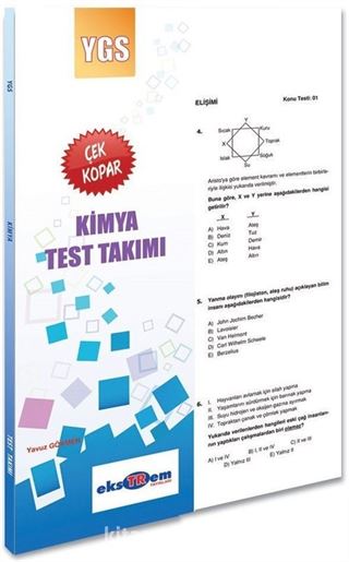 YGS Kimya Test Takımı Çek Kopar