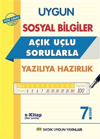 7. Sınıf Sosyal Bilgiler Açık Uçlu Sorularla Yazılıya Hazırlık