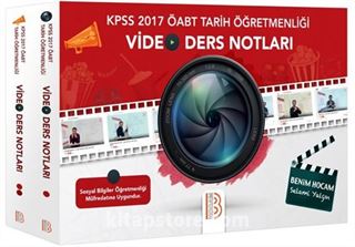 2017 KPSS ÖABT Tarih Öğretmenliği Modüler Video Ders Notu Seti (2 Kitap)