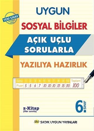 6. Sınıf Sosyal Bilgiler Açık Uçlu Sorularla Yazılıya Hazırlık