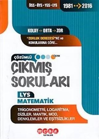 LYS Matematik (Trigonometri-Logaritma) Çıkmış Soruları