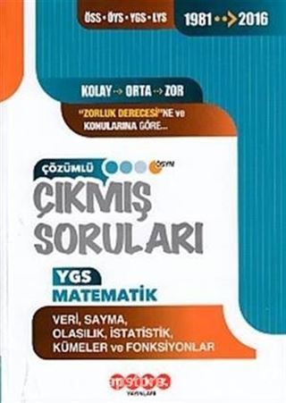 YGS Matematik (Veri-Sayma-Olasılık) Çıkmış Soruları