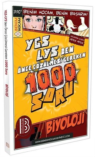 YGS-LYS'den Önce Çözülmesi Gereken 1000 Soru Biyoloji