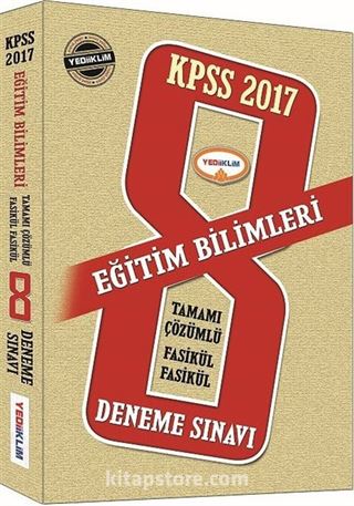 2017 KPSS Eğitim Bilimleri Tamamı Çözümlü Fasikül 8 Deneme