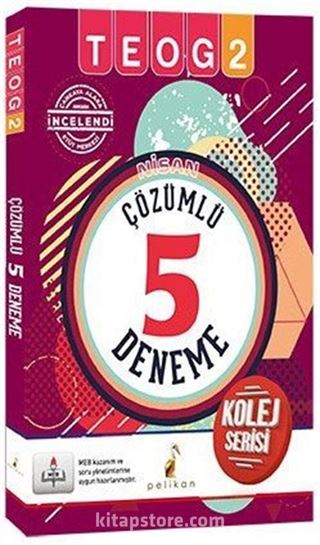 TEOG 2 Tamamı Çözümlü 5 Deneme Kolej Serisi