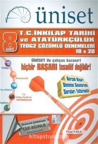 8. Sınıf TEOG 2 T.C. İnkılap Tarihi ve Atatürkçülük Çözümlü Denemeleri 10x20