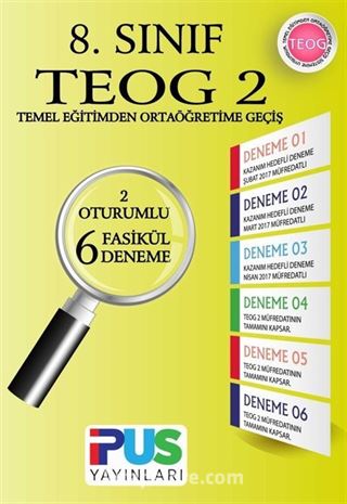 8. Sınıf TEOG 2 - 6 Fasikül Set Deneme