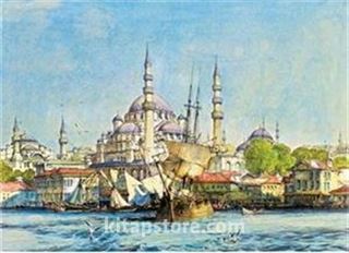 Yeni Cami ve Ayasofya 1000 Parça Puzzle (66x48 Kod:3166)