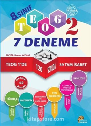 8. Sınıf TEOG 2 (7 Fasikül 42 Deneme)