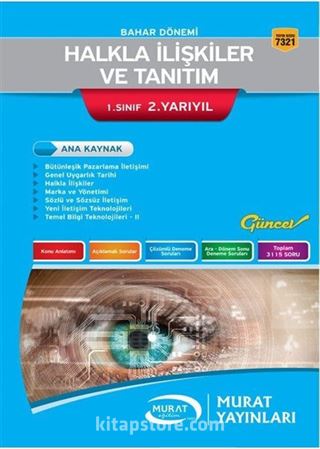 Halkla İlişkiler ve Tanıtım 1. Sınıf 2. Yarıyıl (7321)