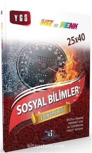 YGS Sosyal Bilimler Hız ve Renk Denemeleri 25x40