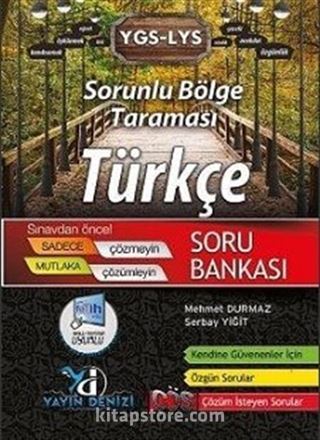 YGS LYS Sorunlu Bölge Taraması Türkçe Soru Bankası