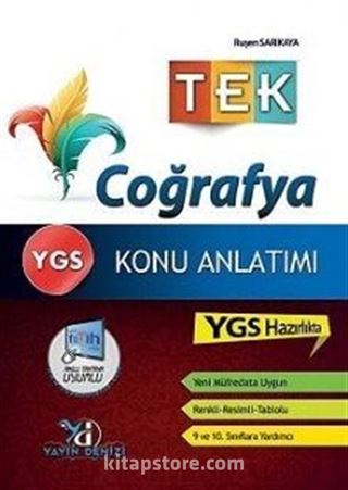 YGS Tek Coğrafya Konu Anlatımlı Cep Kitabı