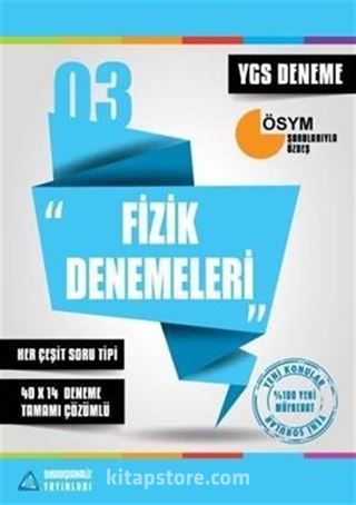 YGS Fizik Denemeleri (40x14) Tamamı Çözümlü