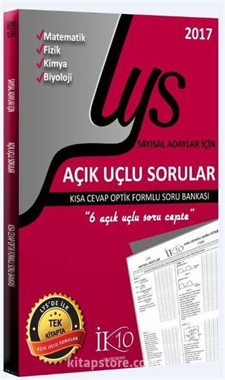 LYS Açık Uçlu Soru Bankası Sayısal Adaylar İçin