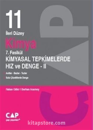 11. Sınıf Kimya 7. Fasikül Kimyasal Tepkimelerde Hız ve Denge 2