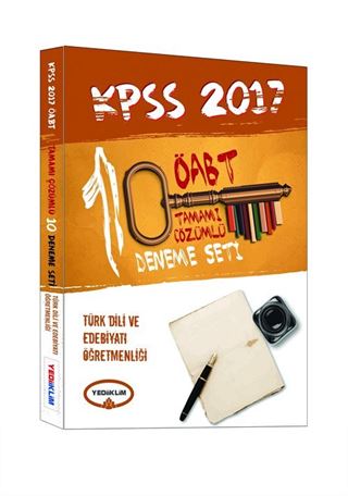 2017 KPSS ÖABT Türk Dili ve Edebiyatı Öğretmenliği Tamamı Çözümlü 10 Deneme Seti