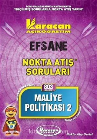 Maliye Politikası 2 Nokta Atış Soruları (Kod:803)