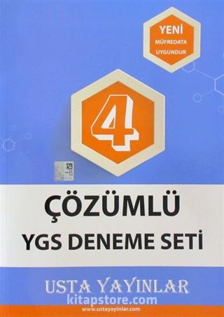 4 Çözümlü YGS Deneme Seti