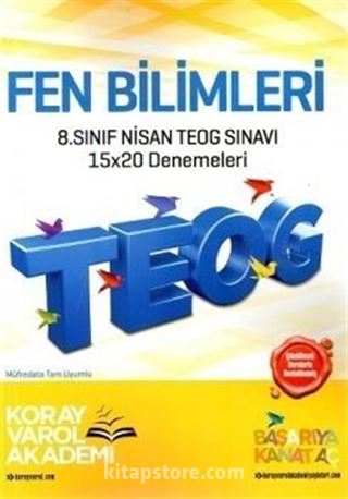 8. Sınıf TEOG Nisan Fen Bilimleri 15x20 Denemeleri