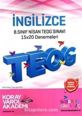 8. Sınıf TEOG Nisan İngilizce 15x20 Denemeleri