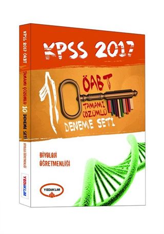 2017 KPSS ÖABT Biyoloji Öğretmenliği Tamamı Çözümlü 10 Deneme Seti