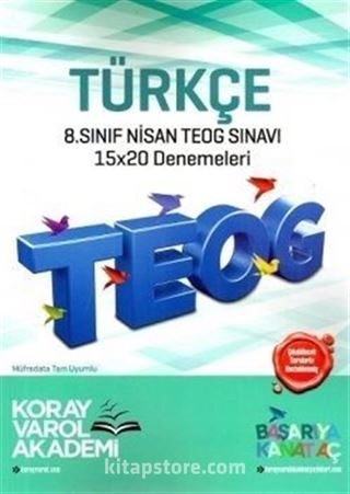 8. Sınıf TEOG Nisan Türkçe 15x20 Denemeleri