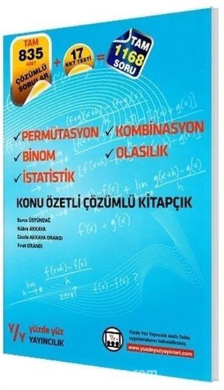 Permütasyon Kombinasyon Binom Olasılık İstatistik Konu Özetli Çözümlü Kitapçık