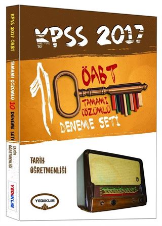 2017 KPSS ÖABT Tarih Öğretmenliği Tamamı Çözümlü 10 Deneme Seti