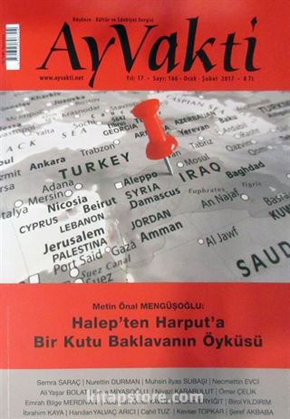 Ayvakti Aylık Düşünce-Kültür ve Edebiyat Dergisi Sayı:166 Ocak-Şubat 2017